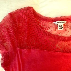 Pink business casual top